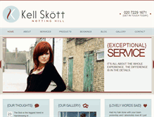 Tablet Screenshot of kellskotthaircare.com